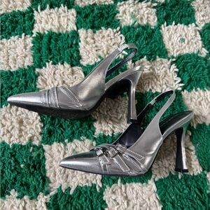 Elegant Silver Heels